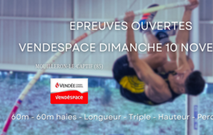 Epreuves Ouvertes Vendespace CA et + M et F